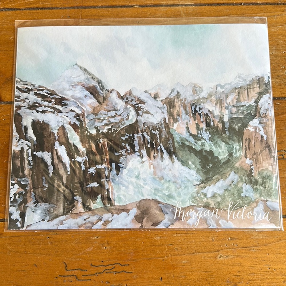 Zion Watercolor Print